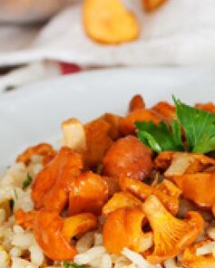 Ризотто с лисичками