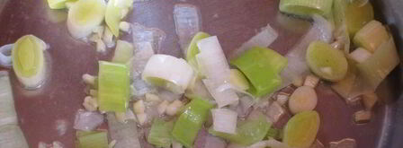 ризотто с лососем и зеленым горошком. Шаг 3