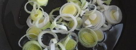 ризотто с луком-пореем и лимонной крошкой. Шаг 4