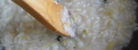 ризотто с луком-пореем и лимонной крошкой. Шаг 9