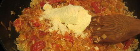 ризотто с луком-пореем и помидорами. Шаг 7