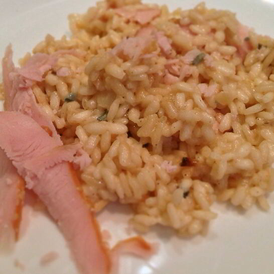 Рецепт ризотто с окороком и голубым сыром