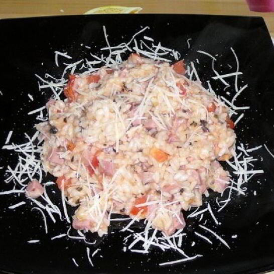 Рецепт ризотто с ветчиной