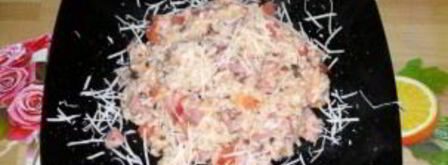 ризотто с ветчиной. Шаг 7