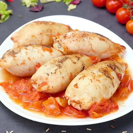 Рецепт фаршированных кальмаров