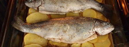 форель запеченая с картофелем. Шаг 4