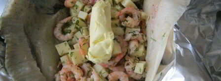 камбала, фаршированная креветками. Шаг 5