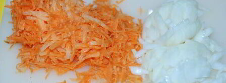 лосось, запеченный под овощной подушкой. Шаг 3