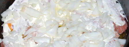 лосось, запеченный под овощной подушкой. Шаг 6