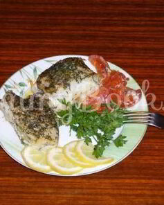 Палтус запеченый