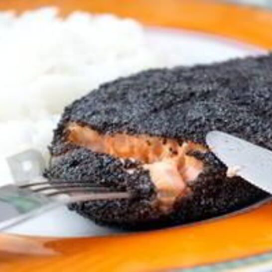 Рецепт рыбы в маке с нежным рисом