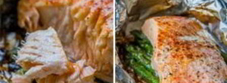 семга со спаржей в фольге. Шаг 5