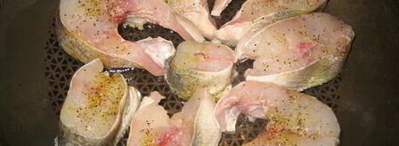 судак под медово-лимонным соусом с луком-пореем. Шаг 3