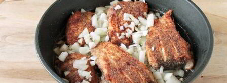 жареный лещ с луком. Шаг 8