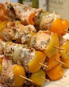 Аппетитный шашлык из осетра