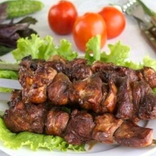 Рецепт быстрого мясного шашлыка в соевом соусе