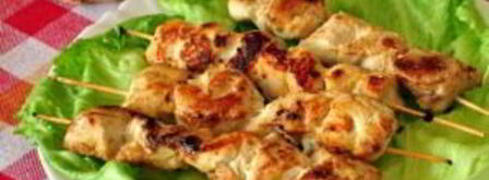 куриные шашлычки на шпажках на сковороде. Шаг 5