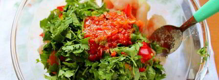 острый шашлык с курицей и овощами. Шаг 8