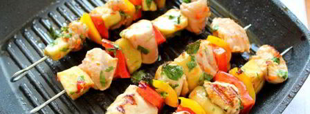 острый шашлык с курицей и овощами. Шаг 10