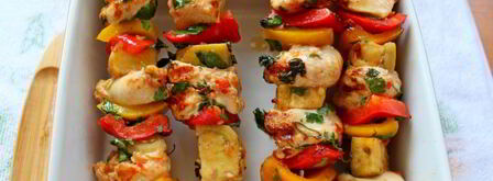 острый шашлык с курицей и овощами. Шаг 11