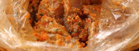 шашлычки из индейки в имбирном маринаде. Шаг 6