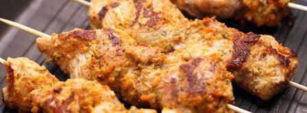 шашлычки из индейки в имбирном маринаде. Шаг 8