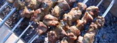 шашлык из говядины с киви. Шаг 5