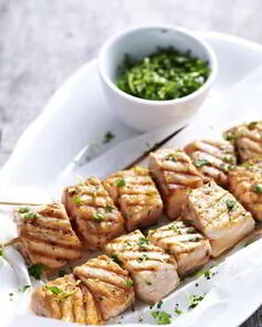 Шашлык из красной рыбы