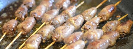 шашлык из куриных сердечек. Шаг 9