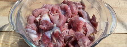 шашлык из куриных желудков. Шаг 4