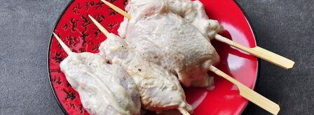 шашлык из курицы в духовке на шпажках. Шаг 6