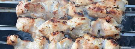 шашлык из курицы в кефире. Шаг 11