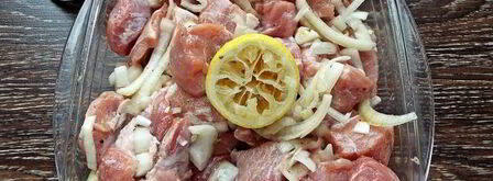 шашлык из свинины с лимоном и луком. Шаг 12