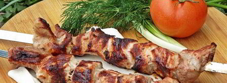 шашлык из свинины с лимоном и луком. Шаг 17