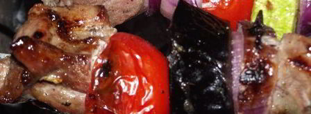 шашлык из свинины с овощами в луковом маринаде. Шаг 9