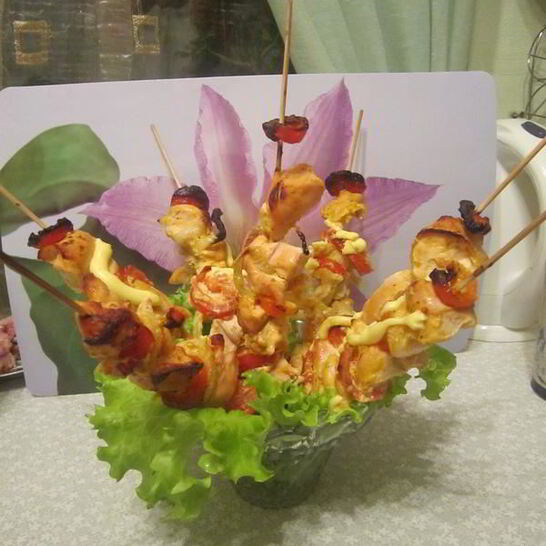 Рецепт шашлыка на шпажках в духовке