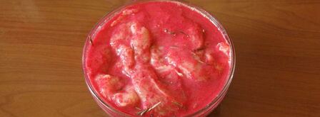 шашлык в кизиловом маринаде розы. Шаг 3