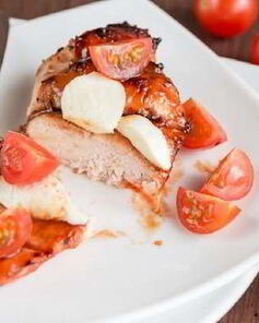 Шницель из индейки помидоры-моцарелла