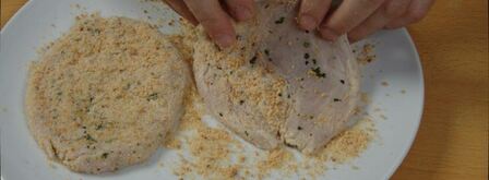 шницель из курицы с арахисом. Шаг 4