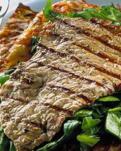 Шницель из мраморной говядины