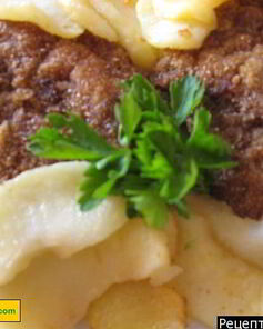 Свиной шницель из свинины