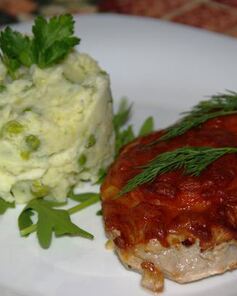 Запеченный свиной шницель