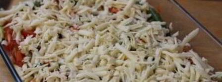 куриный стейк под овощами и сыром. Шаг 7