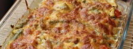 куриный стейк под овощами и сыром. Шаг 8