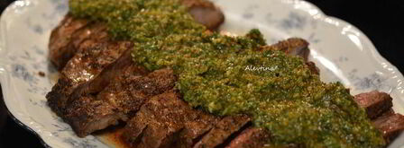 стейк говяжий с соусом чимичурри. Шаг 7