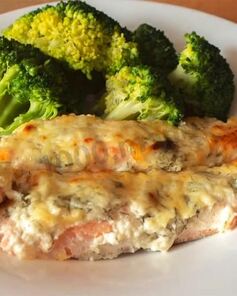 Стейк лосося в духовке