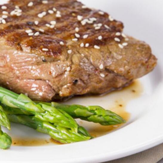 Рецепт стейка со спаржей