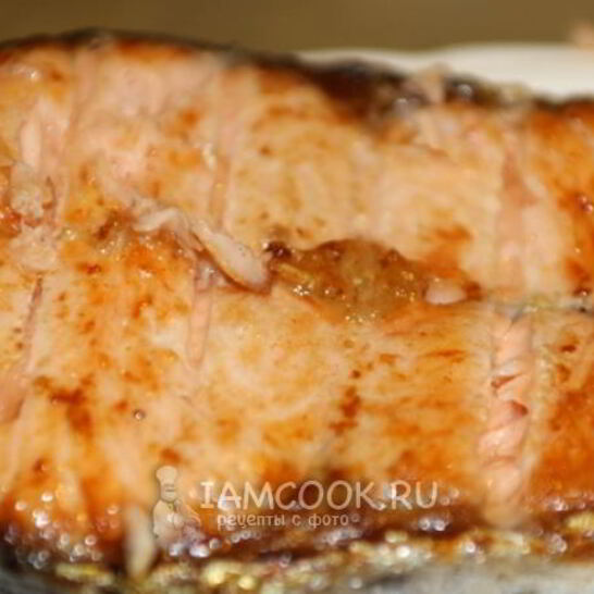 Рецепт стейков из семги на углях