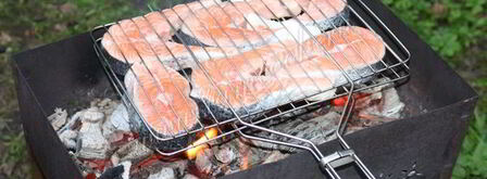 стейки из семги на углях. Шаг 6