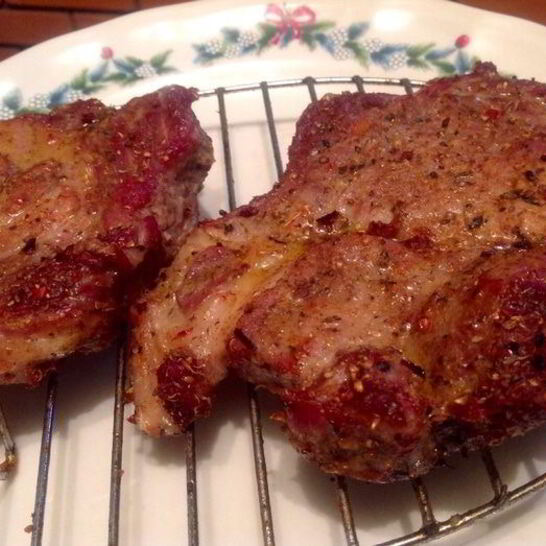 Рецепт свиного стейка на решетке